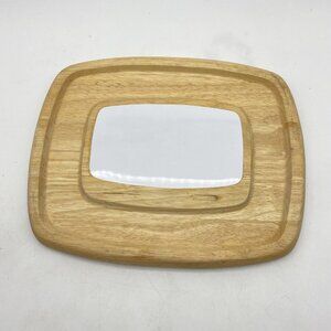 Vtg‎ Goodwood Cheese Cracker Charcuterie Board Serving Tray Rectangular Wood